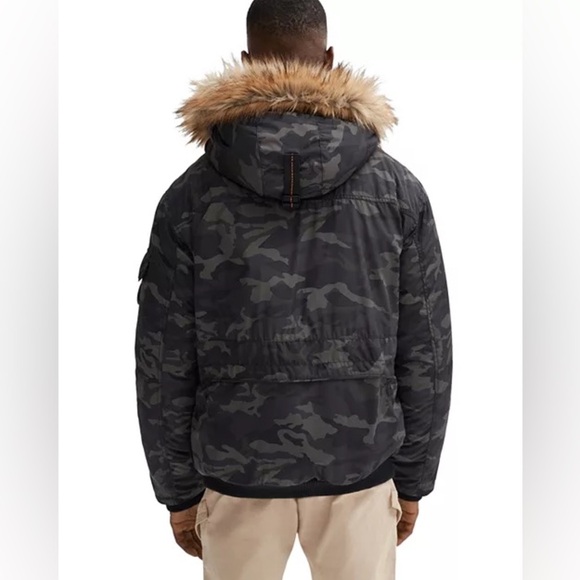 NOIZE Regular Fit Hooded Bomber Jacket Men Size Large - Picture 2 of 16